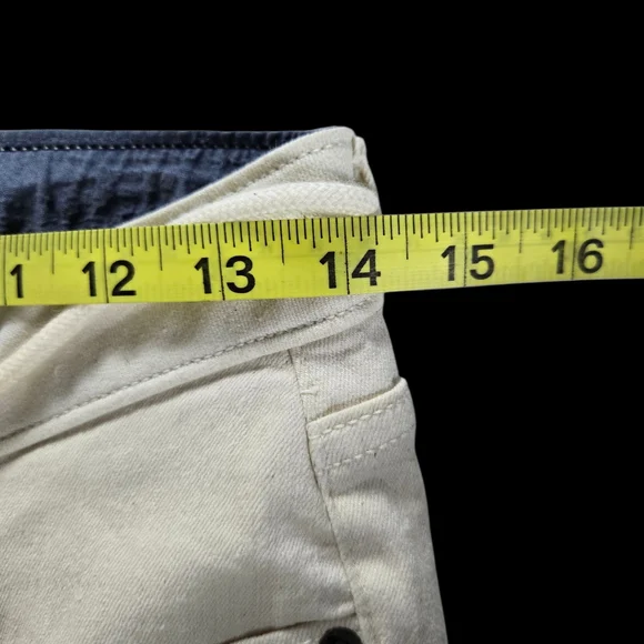 NWT Tommy Hilfiger Cream Casual Peekaboo Ankle Cuff Pants with Drawstring Sz 6 - Picture 9 of 12